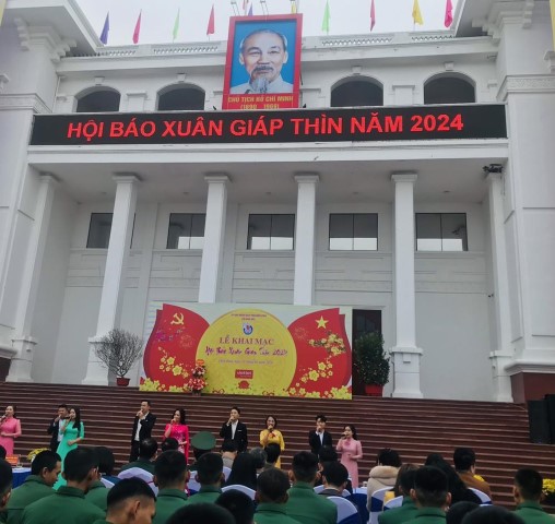 Bản tin Tư pháp Điện Biên tham gia Hội báo Xuân Giáp Thìn năm 2024